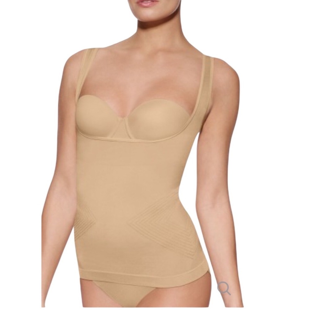 Bali Invisibles Seamless Shapewear Cami Torset Firm Control 8619 Nude‎ Size XL